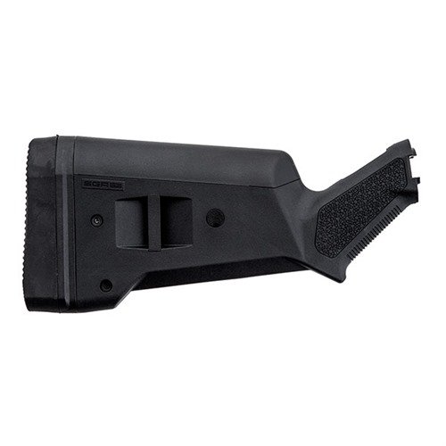 SGA® AMBIDEXTROUS BUTTSTOCK FOR MOSSBERG® 500/590 - MAGPUL SGA BUTTSTOCK AMBIDEXTROUS FOR 12GA MOSSBERG 500/590 BLACK