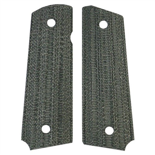 1911 "GATOR-BACK" GRIPS - VZ GRIPS GOVERNMENT GRIPS, SLIM, BLAST BLACK CANVAS