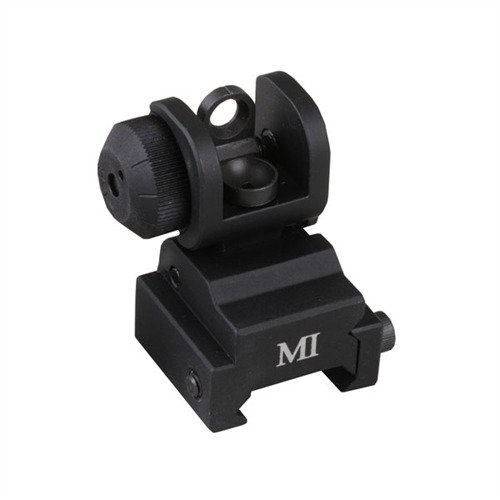 MIDWEST INDUSTRIES AR-15 FLIP-UP ADJUSTABLE MCTAR-ERS REAR SIGHT BLACK