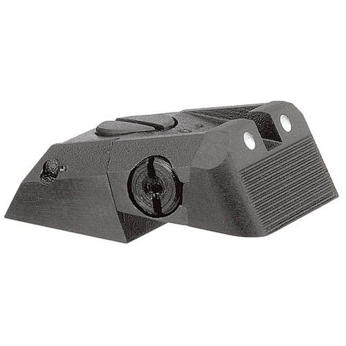 1911 ADJUSTABLE DEFENSIVE WHITE DOT REAR SIGHT - KENSIGHT MFG LOW MOUNT, ADJ./WD