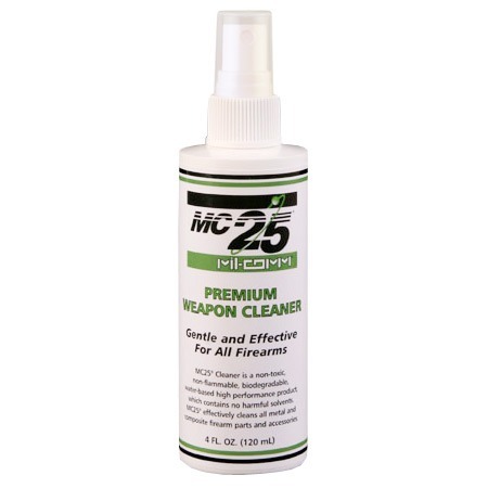 MC25 CLEANER DEGREASER - MIL-COMM PRODUCTS COMPANY MC25 CLEANER DEGREASER 4 OZ. SPRAY BOTTLE