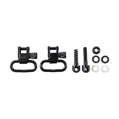 RIFLE SLING SWIVEL SETS - GROVTEC US 1", KIT INCL SWIVELS W/MACH SCREW FRT STUD,WOOD SCRW RR STUD