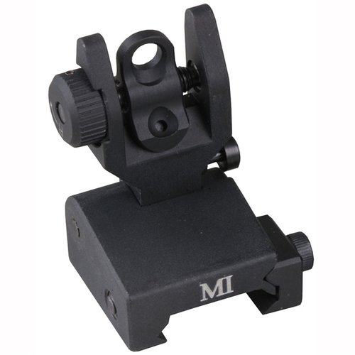 AR-15 MCTAR-SPLP REAR SIGHT - MIDWEST INDUSTRIES AR-15 FLIP-UP ADJUSTABLE MCTAR-SPLP REAR SIGHT BLACK