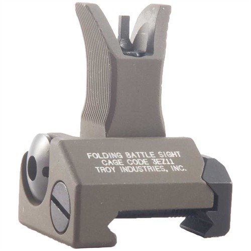 AR-15 FLIP-UP FRONT SIGHT - TROY INDUSTRIES 1.34" FLIP-UP FRONT SIGHT ALUMINUM DARK EARTH