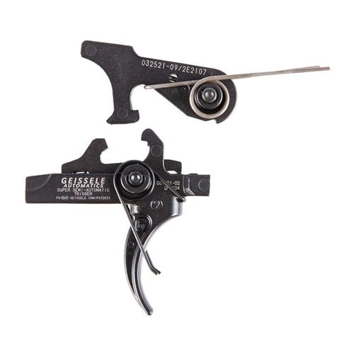 SSA SUPER SEM-AUTOMATIC 2-STAGE TRIGGER FOR AR-15 - GEISSELE AUTOMATICS SSA SUPER SEM-AUTOMATIC 2-STAGE CURVED TRIGGER FOR AR-15