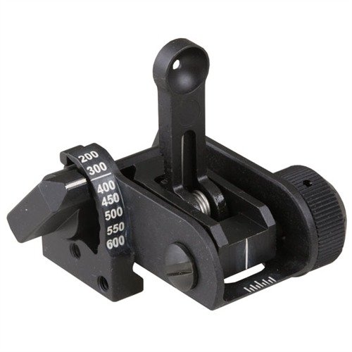 AR-15 USGI BACKUP IRON REAR SIGHT - MATECH AR-15 FLIP-UP ADJ USGI BACKUP IRON REAR SIGHT BLACK
