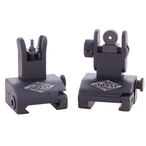 YANKEE HILL MACHINE CO., INC. AR-15 FLIP-UP QDS SIGHT SET BLACK