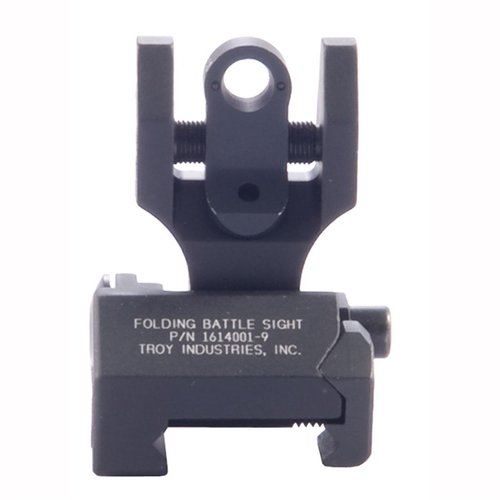 AR-15 TRITIUM HK-STYLE REAR SIGHT - TROY INDUSTRIES AR-15 FLIP-UP ADJ TRITIUM HK-STYLE REAR SIGHT BLACK