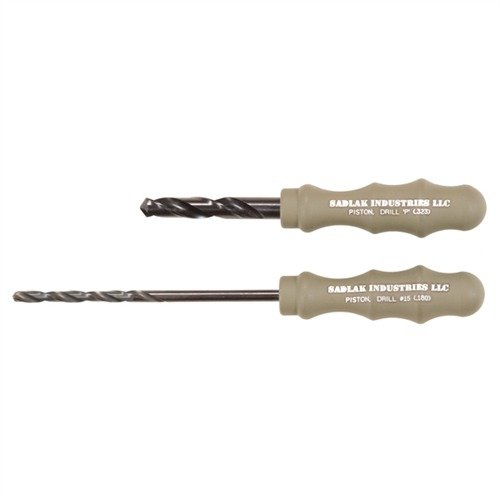 M14/M1A GAS SYSTEM CLEANING DRILLS - SADLAK INDUSTRIES PISTON DRILL SET .180" DIAMETER FOR SPRINGFIELD M14/M1A