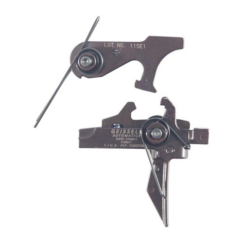 SD-C SUPER DYNAMIC COMBAT 2-STAGE FLAT TRIGGER FOR AR-15 - GEISSELE AUTOMATICS SD-C SUPER DYNAMIC COMBAT 2-STAGE FLAT TRIGGER FOR AR-15