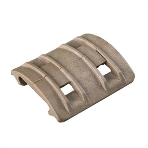 AR-15 PICATINNY XTM ENHANCED RAIL PANEL POLYMER - MAGPUL XTM ENHANCED RAIL PANEL PICATINNY POLYMER 1.5" FDE 4/PK