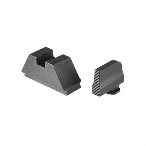 SUPPRESSOR SIGHT SET for GLOCK® - AMERIGLO XL OPT COMP SIGHTS SERRATED .315"F/.394"R FOR GLOCK