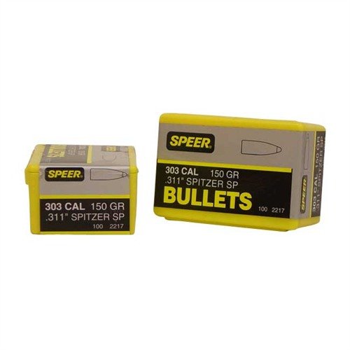 HOT-COR 303 CALIBER (0.311") SPITZER BULLETS - SPEER 303 CALIBER (0.311") 150GR SPITZER 100/BOX