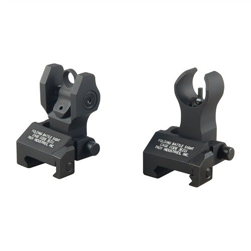 AR-15 HK-STYLE FRONT SIGHT SET - TROY INDUSTRIES AR-15 FLIP-UP HK-STYLE FRONT SIGHT SET BLACK