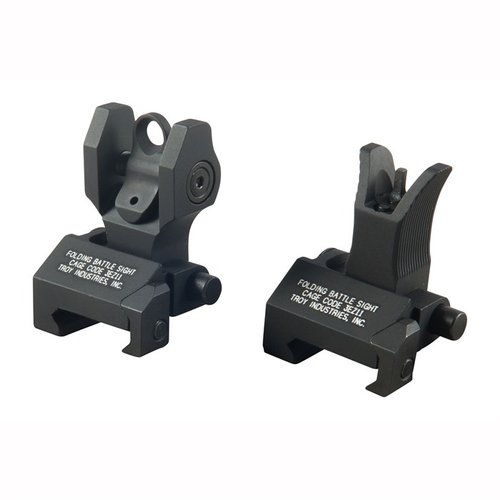 AR-15 SIGHT SET - TROY INDUSTRIES AR-15 FLIP-UP SIGHT SET BLACK