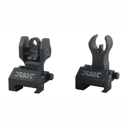 AR-15 HK-STLYE FRONT TRITIUM SIGHT SET - TROY INDUSTRIES AR-15 FLIP-UP HK-STLYE FRONT TRITIUM SIGHT SET BLACK