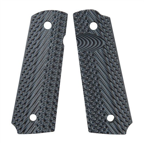1911 OPERATOR II G10 GRIPS - VZ GRIPS VZ OPERATOR II GRIPS, BLACK/ GRAY