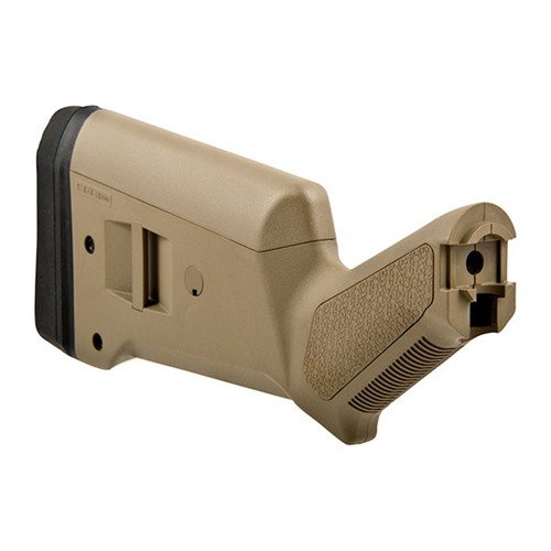 SGA® AMBIDEXTROUS BUTTSTOCK FOR MOSSBERG® 500/590 - MAGPUL SGA BUTTSTOCK AMBIDEXTROUS FOR 12GA MOSSBERG 500/590 FDE