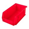 STACKABLE STORAGE BINS - STACKABLE BULLET BIN, LARGE, RED