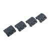 AR-15 PICATINNY XTM ENHANCED RAIL PANEL POLYMER - XTM ENHANCED RAIL PANEL PICATINNY POLYMER 1.5" GRAY 4/PK