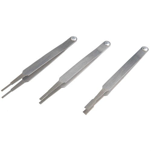 3-PIECE DIAMOND TIP PIVOT HANDLE TWEEZERS - RAMRODZ INC. 3-PIECE DIAMOND TIP PIVOT HANDLE TWEEZERS