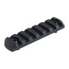 AR-15 PICATINNY M-LOK RAIL ALUMINUM - M-LOK RAIL 7-SLOT PICATINNY 3.125" ALUMINUM FOR AR-15 BLACK