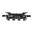 KINETIC DEVELOPMENT GROUP M-LOK RAIL 3 SLOT PICATINNY ALUMINUM BLACK 1.68"