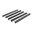 BRAVO COMPANY RAIL PANEL KIT 5-PACK KEYMOD RUBBER BLACK 5.5"
