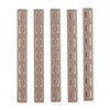 AR-15 KEYMOD RAIL PANEL KIT 5-PACK RUBBER - RAIL PANEL KIT 5-PACK KEYMOD RUBBER FLAT DARK EARTH 5.5"