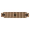 KEYMOD PICATINNY RAIL SECTIONS FLAT DARK EARTH - KEYMOD PICATINNY NYLON RAIL SECTION 4 INCH FDE