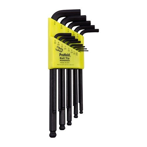 PROHOLD® SAE TIP BALL END WRENCHES - BONDHUS PROHOLD TIP BALL END L-WRENCHES-INCH