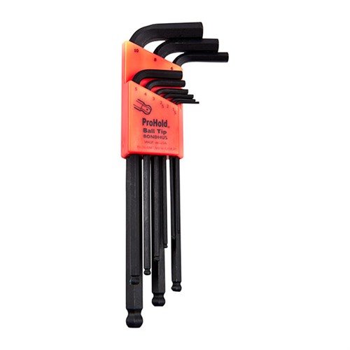 PROHOLD® METRIC TIP BALL END L-WRENCH SET - BONDHUS PROHOLD TIP BALL END L-WRENCHES-METRIC