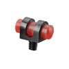 HIGH VISIBILITY FRONT SIGHT SHOTGUN BEADS - HIGH VISIBILITY BEADS 6-48 THREAD RED