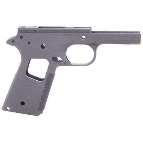 1911 CHECKERED STANDARD RECEVIER - CASPIAN 1911 STANDARD RECEIVER, CARBON, 20 LPI CHECKERING