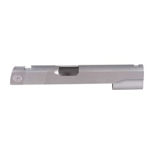 1911 SLIDES - CASPIAN STAINLESS STEEL, LOW MOUNT SIGHT CUT, 9MM