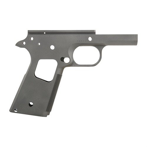 1911 COMMANDER RECEIVER CARBON - CASPIAN COMMANDER RECEIVER W/NOWLIN, CARBON, 25 LPI CHECKERING