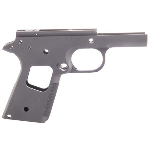 1911 OFFICER RECEIVER CARBON W/NOWLIN - CASPIAN OFFICERS RECEIVER W/NOWLIN, CARBON, 25 LPI CHECKERING