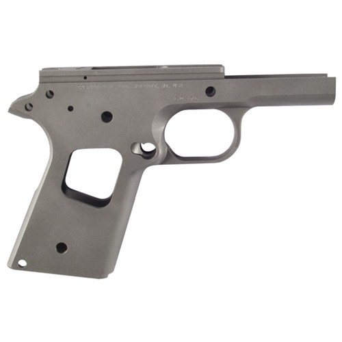 1911 OFFICER RECEIVER UN-RAMPED, CARBON, SMOOTH - CASPIAN OFFICERS RECEIVER UN-RAMPED, CARBON, SMOOTH CHECKERING