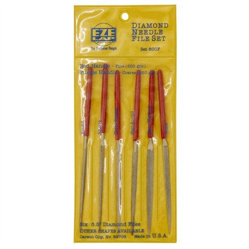 DIAMOND NEEDLE FILES SETS & SINGLE - EZE-LAP DIAMOND NEEDLE FILE 600 SET, FINE STEEL