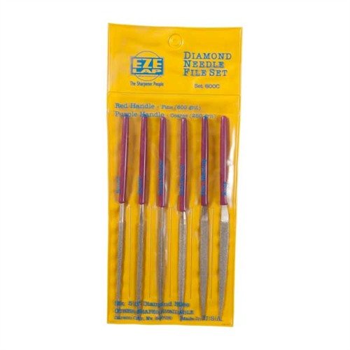 DIAMOND NEEDLE FILES SETS & SINGLE - EZE-LAP DIAMOND NEEDLE FILE 600 SET, COARSE STEEL
