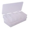 COMPARTMENT BOXES - STORAGE BIN, 5 COMPARTMENT,7"X3-1/2"X1-1/4", 2 PACK