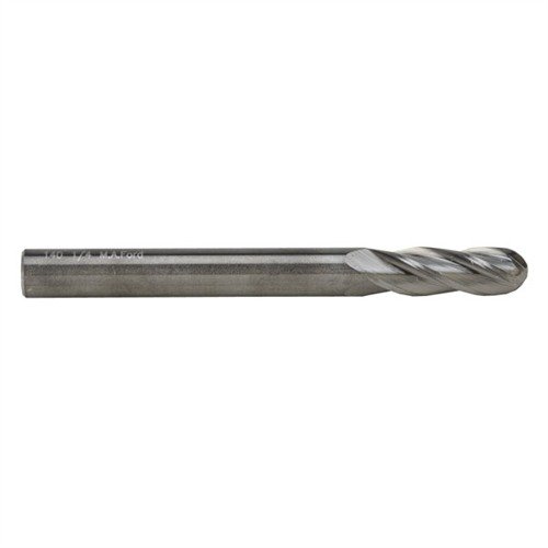 SOLID CARBIDE BALL END MILLS - BROWNELLS BALL END MILL, CARBIDE, 1/4"