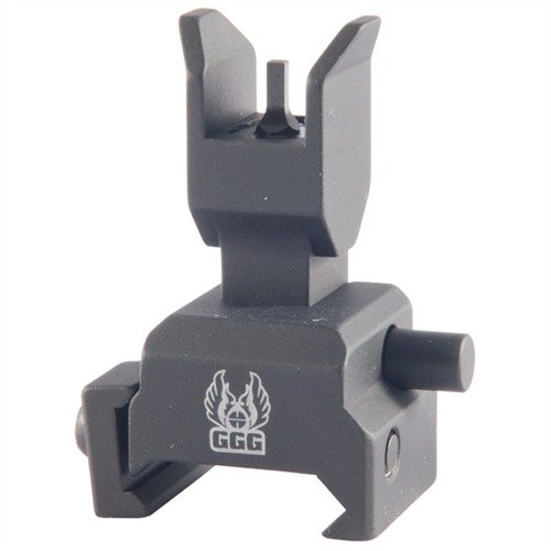 AR-15 FLIP-UP BACKUP FOREARM FRONT SIGHT - GG&G 1.8" FLIP-UP BACKUP FOREARM FRONT SIGHT ALUMINUM BLACK