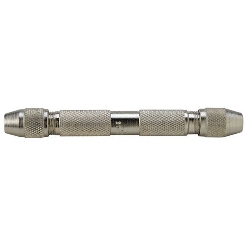 NO. 90 PIN VISE - BROWNELLS DOUBLE-ENDED PIN VISE, NO. 90, NICKEL PLATED