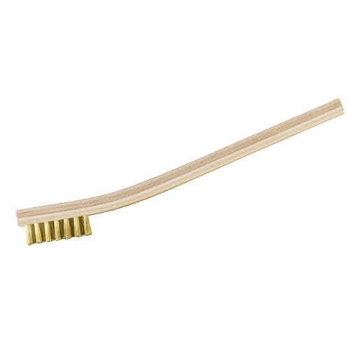 HEAVY-DUTY STRAIGHT WIRE GUNSMITH BRUSHES - BROWNELLS GUNSMITH HEAVY DUTY BRUSH, BRASS WIRE, STRAIGHT, 6 PACK