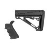 AR-15 FINGER GROOVE GRIP W/COLLAPSIBLE COMMERCIAL BUTTSTOCK - AR-15 FG BT GRIP& OVERMOLD BUTTSTOCK COLLAPSIBLE COMM BLK