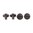 HOGUE SLOTTED GRIP SCREWS, BLUE, FITS BERETTA/TAURUS