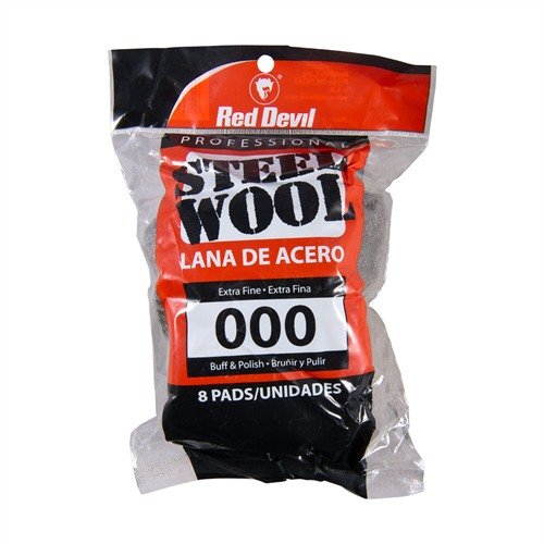 MILD STEEL WOOL - WHITE DISTRIBUTION #000 EXTRA FINE, 8/PACK