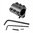 J P ENTERPRISES AR-15 2-PC DETENT GAS BLOCK LOW PROFILE .750 STEEL BLACK