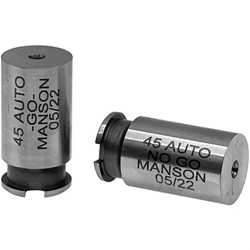 MANSON PRECISION RIMMED CARTRIDGE HEADSPACE GAUGE - MANSON PRECISION GO GAUGE HEADSPACE GAUGE FITS .45 ACP STEEL